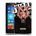 Дизайнерский пластиковый чехол для Microsoft Lumia 435 Бандитские маски