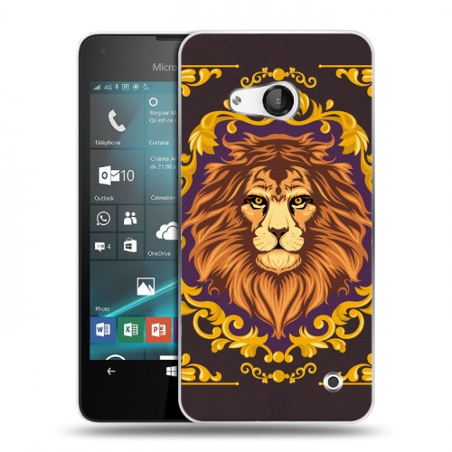 Дизайнерский пластиковый чехол для Microsoft Lumia 550 Животные Барокко