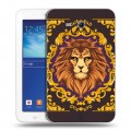 Дизайнерский силиконовый чехол для Samsung Galaxy Tab 3 Lite Животные Барокко