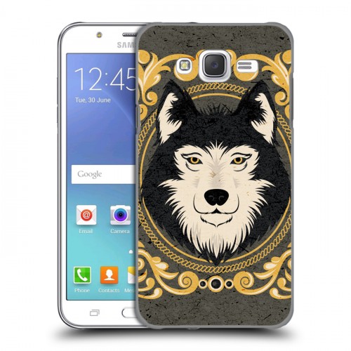 Дизайнерский пластиковый чехол для Samsung Galaxy J5 Животные Барокко