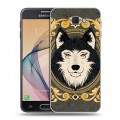 Дизайнерский пластиковый чехол для Samsung Galaxy J5 Prime Животные Барокко