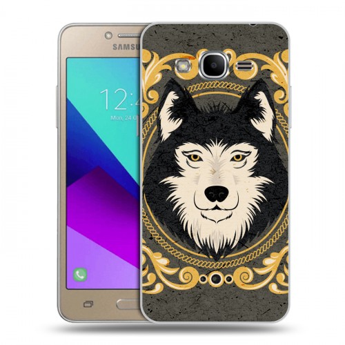 Дизайнерский силиконовый с усиленными углами чехол для Samsung Galaxy J2 Prime Животные Барокко