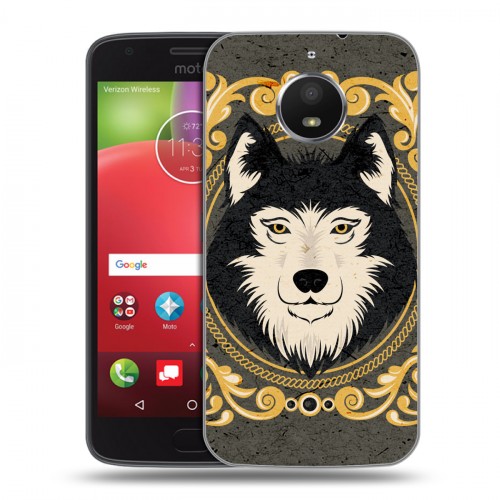 Дизайнерский силиконовый чехол для Motorola Moto E4 Plus Животные Барокко