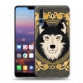 Дизайнерский силиконовый с усиленными углами чехол для Huawei P20 Pro Животные Барокко