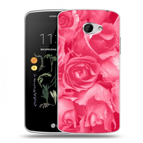 Дизайнерский силиконовый чехол для LG K5 Монохромные цветы
