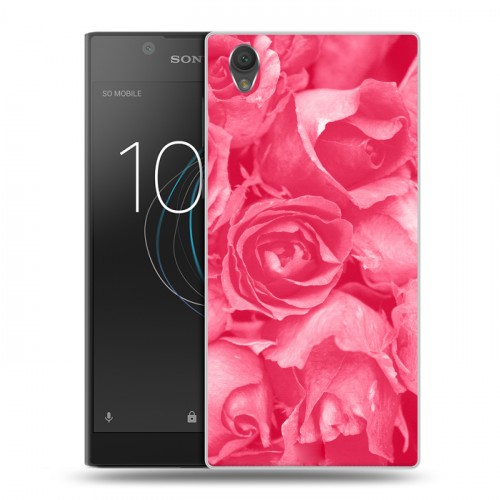 Дизайнерский пластиковый чехол для Sony Xperia L1 Монохромные цветы