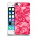 Дизайнерский пластиковый чехол для Iphone 5s Монохромные цветы