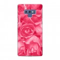 Дизайнерский силиконовый чехол для Samsung Galaxy Note 9 Монохромные цветы