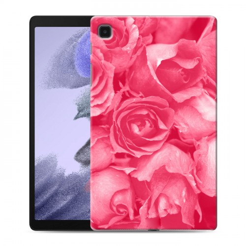 Дизайнерский силиконовый чехол для Samsung Galaxy Tab A7 lite Монохромные цветы