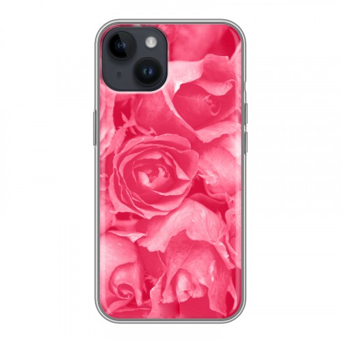 Дизайнерский пластиковый чехол для Iphone 14 Монохромные цветы