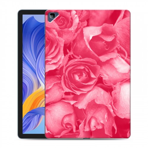 Дизайнерский силиконовый с усиленными углами чехол для Huawei Honor Pad X8 Монохромные цветы