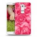 Дизайнерский пластиковый чехол для LG Optimus G2 mini Монохромные цветы