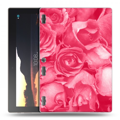 Дизайнерский силиконовый чехол для Lenovo Tab 2 A10 Монохромные цветы