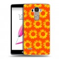 Дизайнерский силиконовый чехол для LG G4 Stylus Монохромные цветы