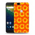 Дизайнерский силиконовый чехол для Google Huawei Nexus 6P Монохромные цветы