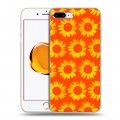 Дизайнерский силиконовый чехол для Iphone 7 Plus / 8 Plus Монохромные цветы