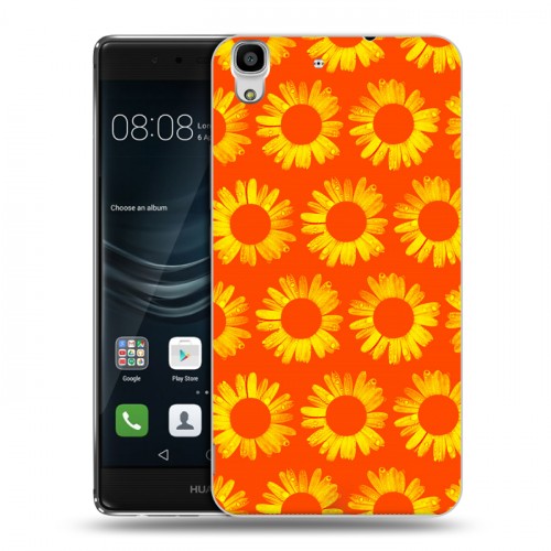 Дизайнерский пластиковый чехол для Huawei Y6II Монохромные цветы