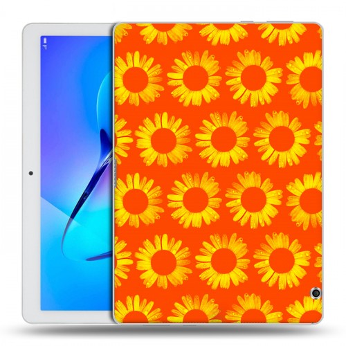Дизайнерский силиконовый чехол для Huawei MediaPad T3 10 Монохромные цветы