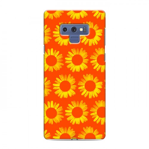 Дизайнерский силиконовый чехол для Samsung Galaxy Note 9 Монохромные цветы