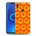 Дизайнерский силиконовый чехол для Alcatel 5V Монохромные цветы