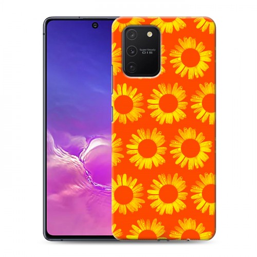 Дизайнерский пластиковый чехол для Samsung Galaxy S10 Lite Монохромные цветы