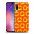 Дизайнерский силиконовый с усиленными углами чехол для Xiaomi Mi9 Монохромные цветы