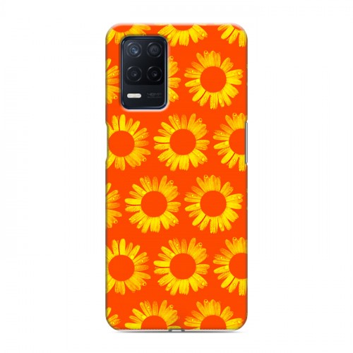 Дизайнерский пластиковый чехол для Realme Narzo 30 5G Монохромные цветы