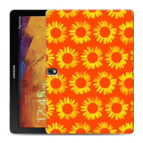 Дизайнерский силиконовый чехол для Samsung Galaxy Note 10.1 2014 editon Монохромные цветы