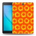 Дизайнерский силиконовый чехол для Samsung Galaxy Tab A 9.7 Монохромные цветы