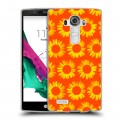 Дизайнерский силиконовый чехол для LG G4 Монохромные цветы