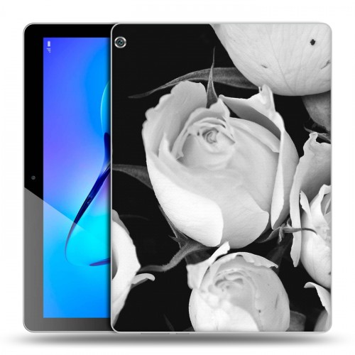 Дизайнерский силиконовый чехол для Huawei MediaPad M3 Lite 10 Монохромные цветы