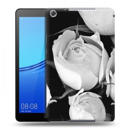 Дизайнерский силиконовый чехол для Huawei MediaPad M5 lite 8 Монохромные цветы
