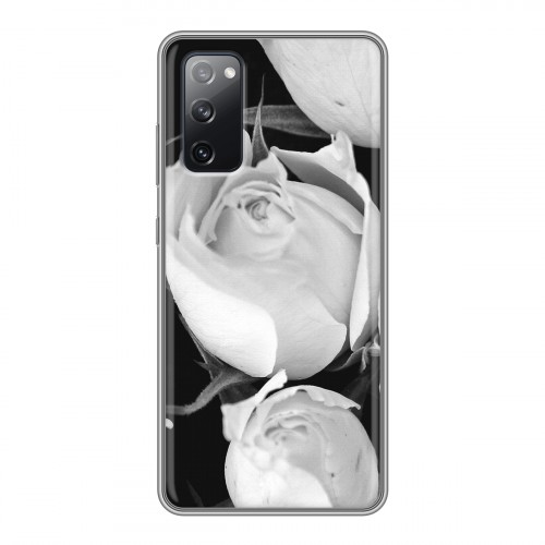 Дизайнерский силиконовый чехол для Samsung Galaxy S20 FE Монохромные цветы