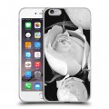 Дизайнерский силиконовый чехол для Iphone 6 Plus/6s Plus Монохромные цветы