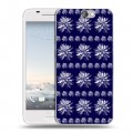 Дизайнерский силиконовый чехол для HTC One A9 Монохромные цветы