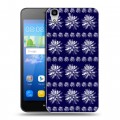 Дизайнерский пластиковый чехол для Huawei Y6 Монохромные цветы