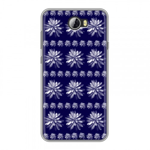 Дизайнерский пластиковый чехол для Huawei Y5 II Монохромные цветы