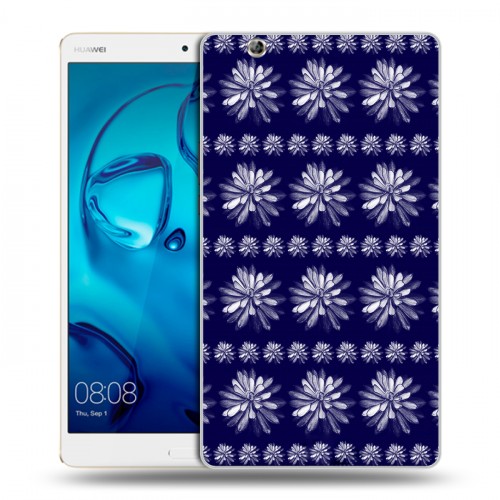 Дизайнерский силиконовый чехол для Huawei MediaPad M3 Монохромные цветы
