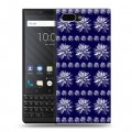 Дизайнерский пластиковый чехол для BlackBerry KEY2 Монохромные цветы
