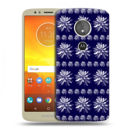 Дизайнерский пластиковый чехол для Motorola Moto E5 Монохромные цветы