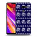 Дизайнерский пластиковый чехол для LG G8 ThinQ Монохромные цветы