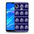 Дизайнерский пластиковый чехол для Huawei Y6 (2019) Монохромные цветы
