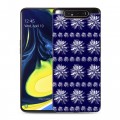 Дизайнерский пластиковый чехол для Samsung Galaxy A80 Монохромные цветы