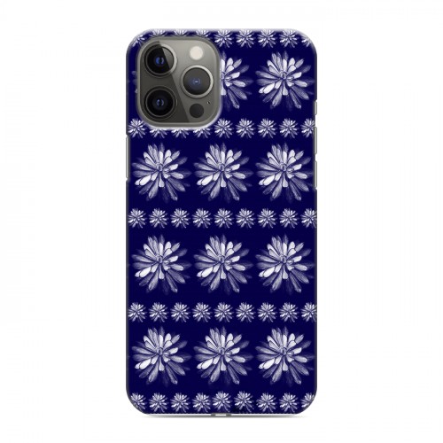Дизайнерский силиконовый чехол для Iphone 12 Pro Max Монохромные цветы