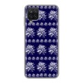 Дизайнерский силиконовый с усиленными углами чехол для Samsung Galaxy A12 Монохромные цветы