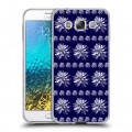 Дизайнерский пластиковый чехол для Samsung Galaxy E5 Монохромные цветы