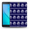 Дизайнерский силиконовый чехол для Samsung Galaxy Tab A 9.7 Монохромные цветы