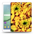 Дизайнерский силиконовый чехол для Samsung Galaxy Tab S2 9.7 Монохромные цветы