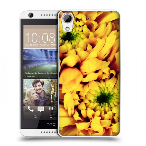 Дизайнерский силиконовый чехол для HTC Desire 626 Монохромные цветы