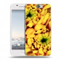 Дизайнерский силиконовый чехол для HTC One A9 Монохромные цветы